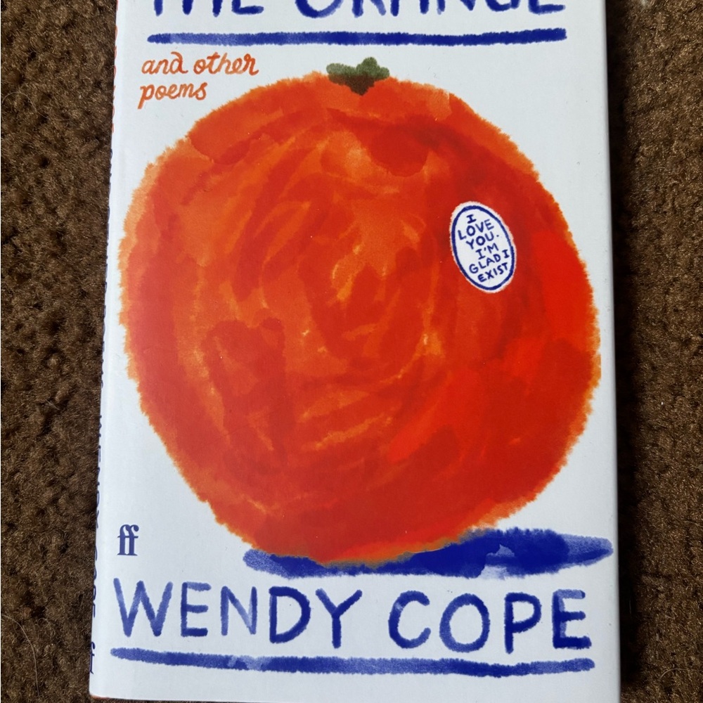 'The Orange' Poetry Book - White and Orange Cover